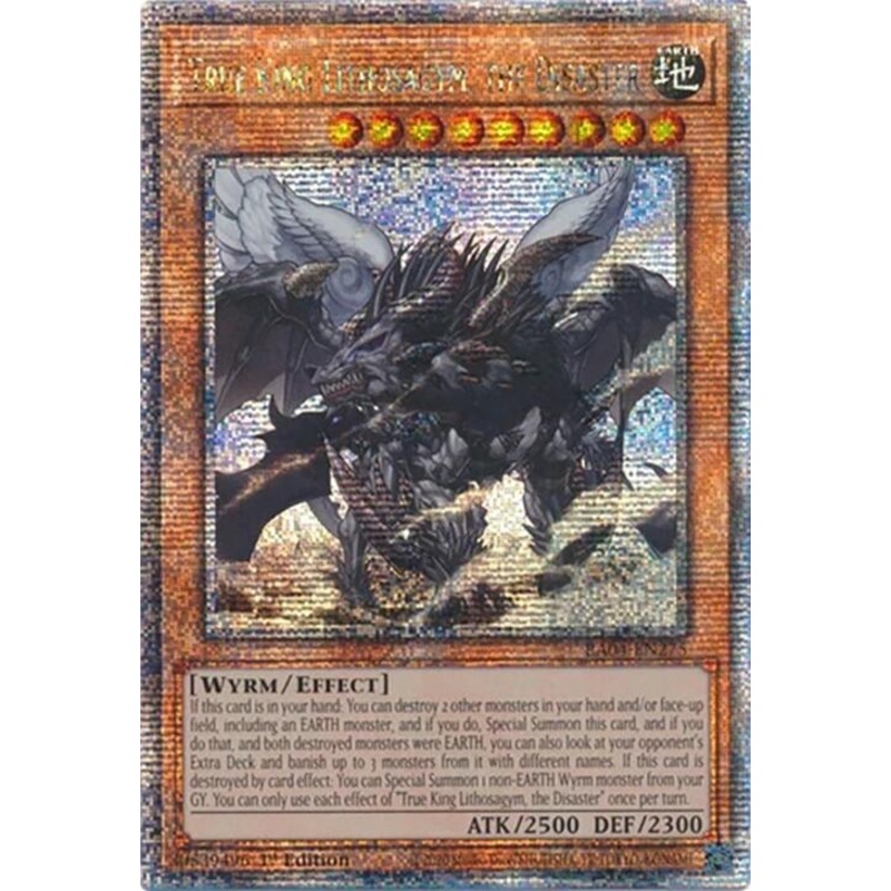 True King Lithosagym, the Disaster [RA04-EN275] Quarter Century Secret Rare