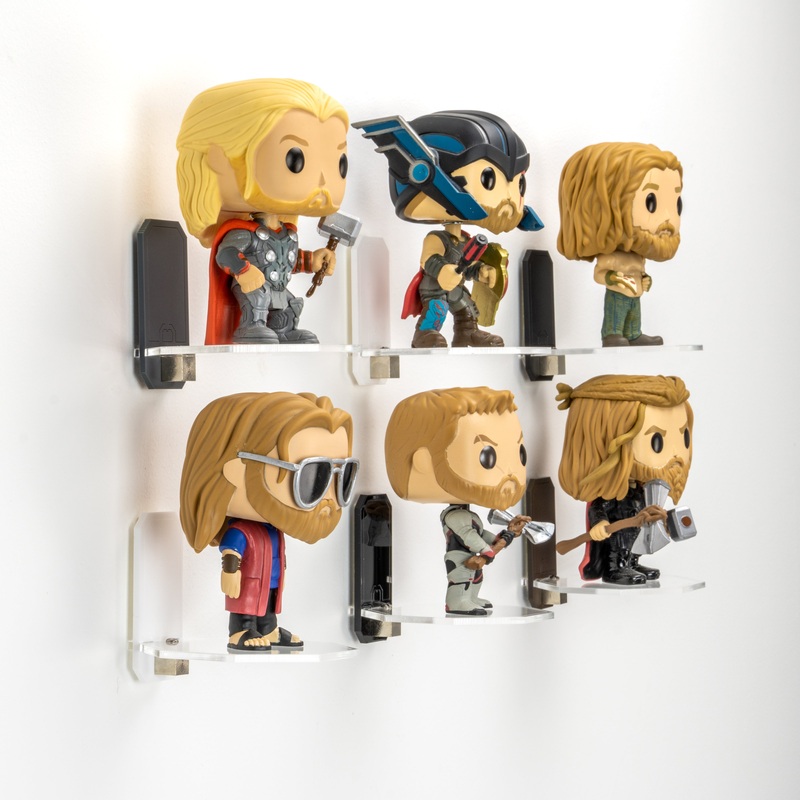Wall Mount Display Stands for single Funko Pop (Pack of 4)