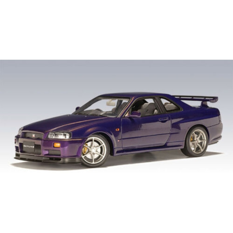 AUTOart Performance 1999 Nissan Skyline R34 GTR Midnight Purple 1:18 Scale Model Car