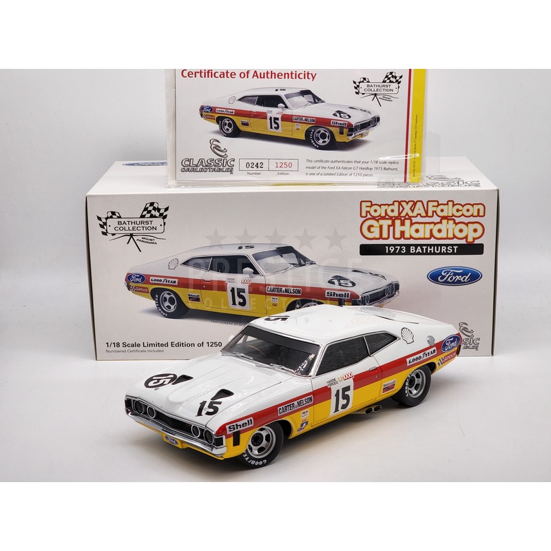 Classic Carlectables 1973 Ford XA Falcon GT Hardtop Carter Bathurst 1:18 – Used