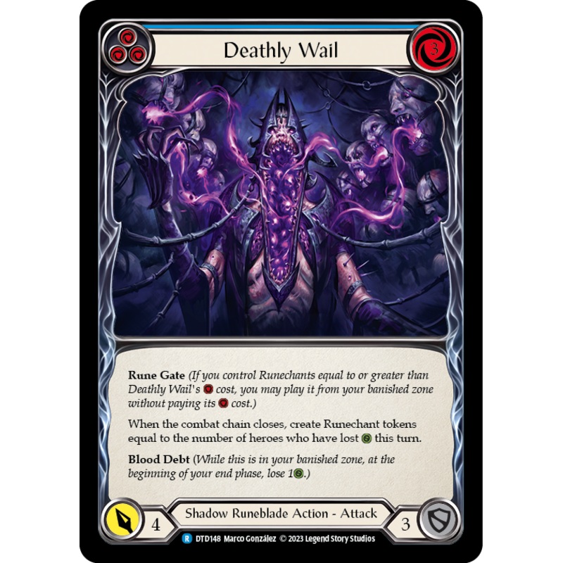 Deathly Wail (Blue) [DTD148] (Dusk Till Dawn)  Rainbow Foil