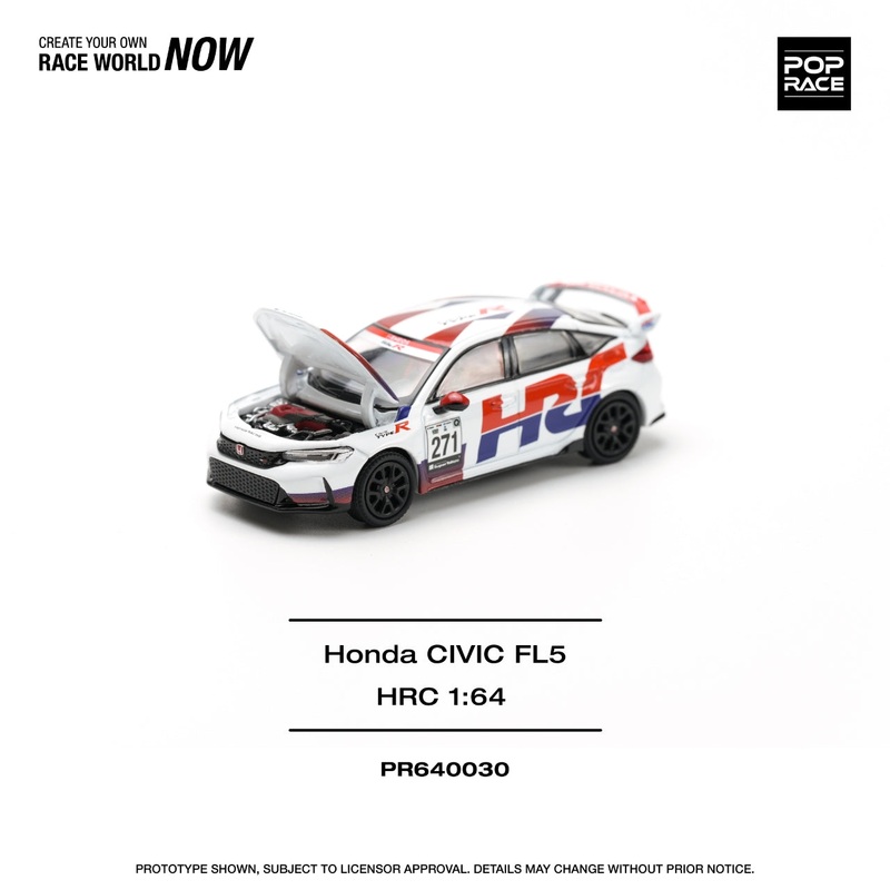 POP RACE 1/64  HONDA CIVIC TYPE-R (FL5) TCR – HRC  PR640030