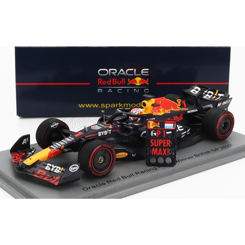 RED BULL | F1  RB19 TEAM ORACLE RED BULL RACING N 1 WORLD CHAMPION WINNER BRITISH GP 2023 MAX VERSTAPPEN