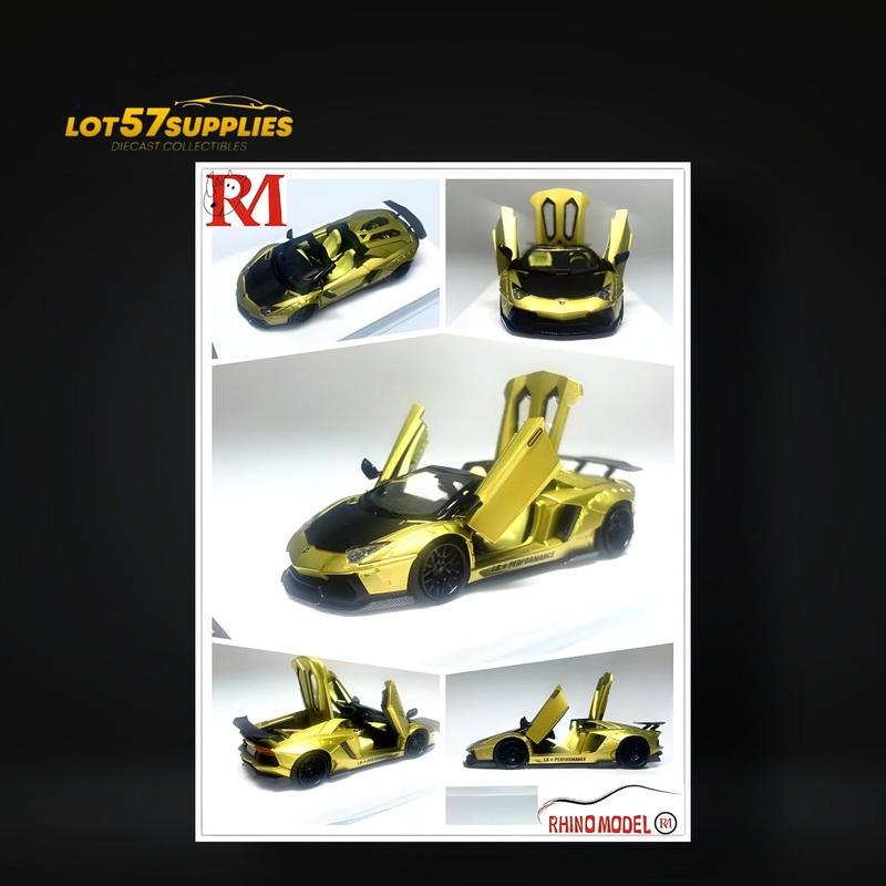Rhino Model Lamborghini LP700-4 – Roadster LBWK in Gold 1:64