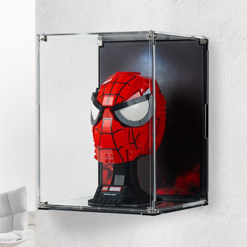 Display Cases for Spider-Man’s Mask (76285)