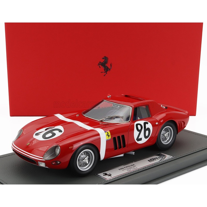 FERRARI | 250 GTO 3.0L V12 TEAM NORTH AMERICAN RACING N.A.R.T. N 26 24h LE MANS 1964 ED HUGUS – JOSE ROSINSKI – CON VETRINA – WITH SHOWCASE