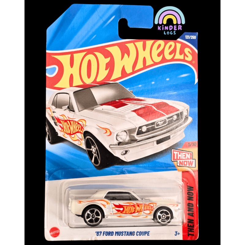 Hot Wheels 1967 Ford Mustang Coupe – White (Imported)