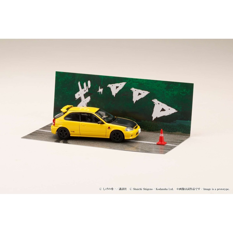 *PREORDER* Hobby Japan 1:64 Honda CIVIC (EK9) Todojuku / INITIAL D Tomoyuki Tachi VS Takumi Fujiwara