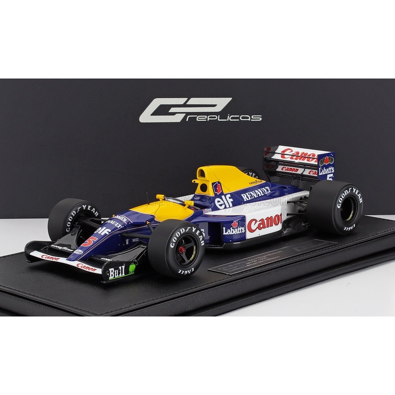 WILLIAMS – F1  FW14B RENAULT N 5 WORLD CHAMPION WINNER BRITISH GP 1992 NIGEL MANSELL – BLUE YELLOW WHITE