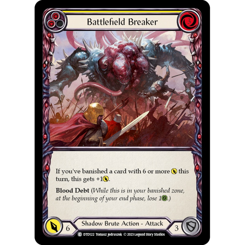 Battlefield Breaker (Yellow) [DTD122] (Dusk Till Dawn)  Rainbow Foil