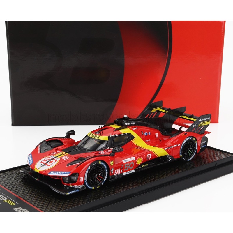 FERRARI | 499P 3.0L TURBO V6 TEAM FERRARI AF CORSE N 50 5th 24h LE MANS (POLE POSITION) 2023 ANTONIO FUOCO – MIGUEL MOLINA – NICKLAS NIELSEN