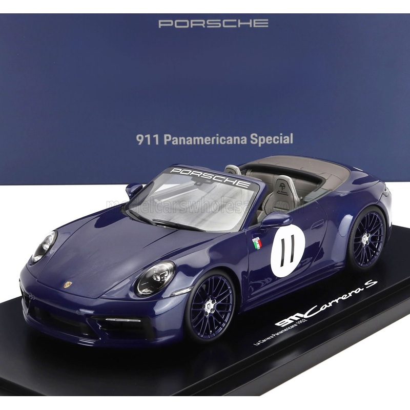 PORSCHE | 911 992 CARRERA S CABRIOLET OPEN N 11 2024 – LA CARRERA PANAMERICANA 1952 – CON VETRINA – WITH SHOWCASE