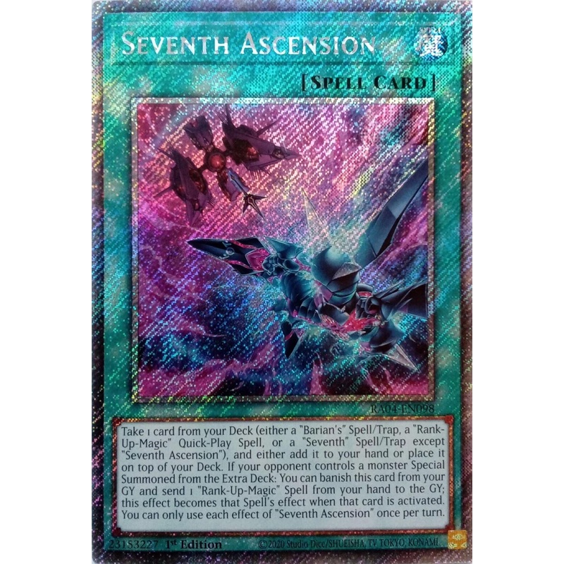 Seventh Ascension [RA04-EN098] Platinum Secret Rare