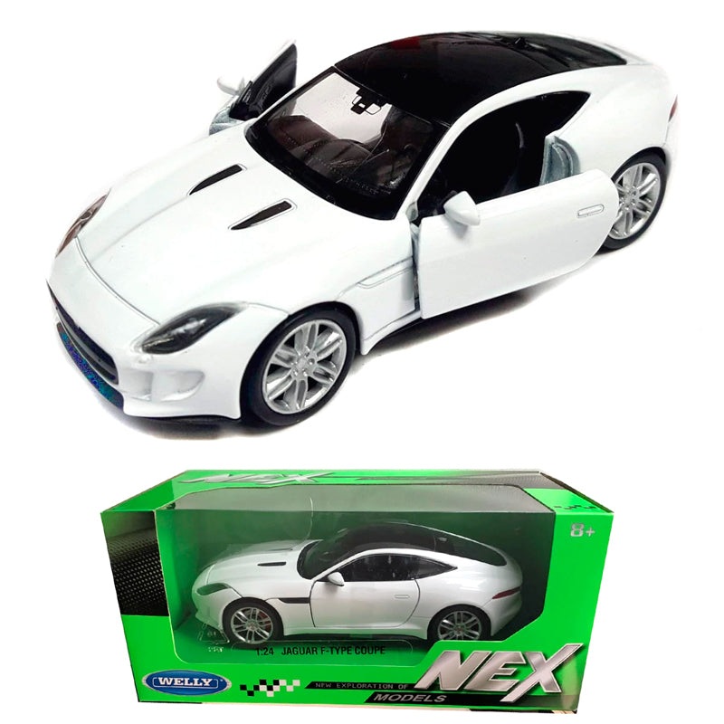 Welly Jaguar F-Type Coupe White (1:24) (Tatty Box)