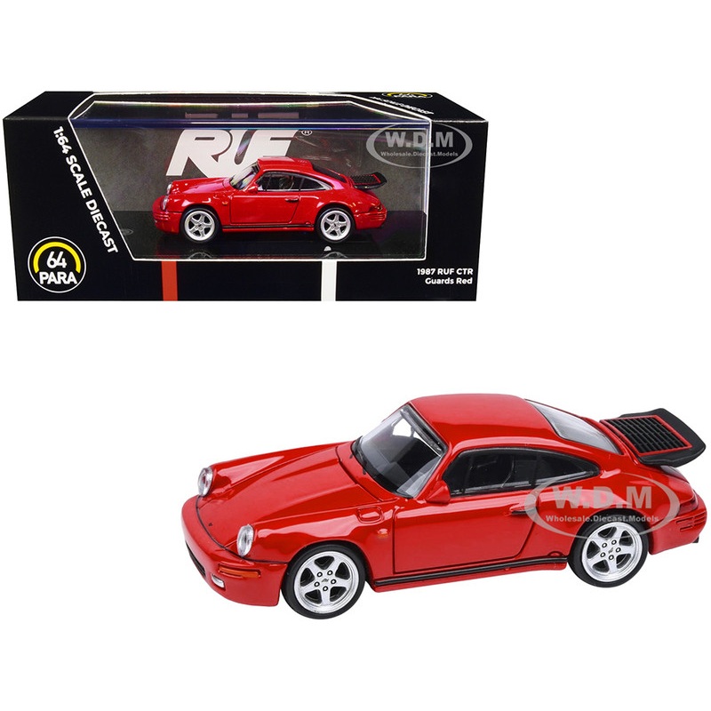1987 RUF CTR Guards Red 1/64 Diecast Model Car by Paragon Models