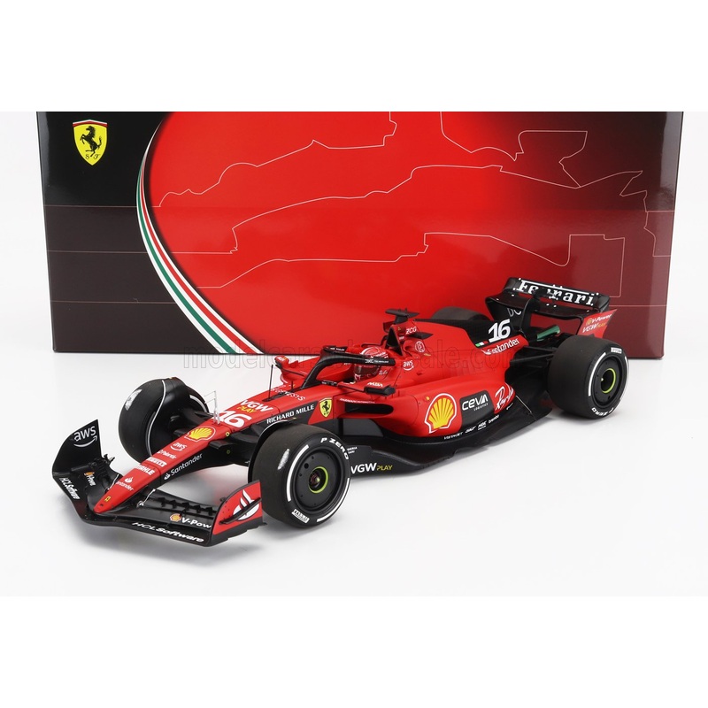 FERRARI | F1  SF-23 TEAM SCUDERIA FERRARI N 16 4th SINGAPORE GP 2023 CHARLES LECLERC