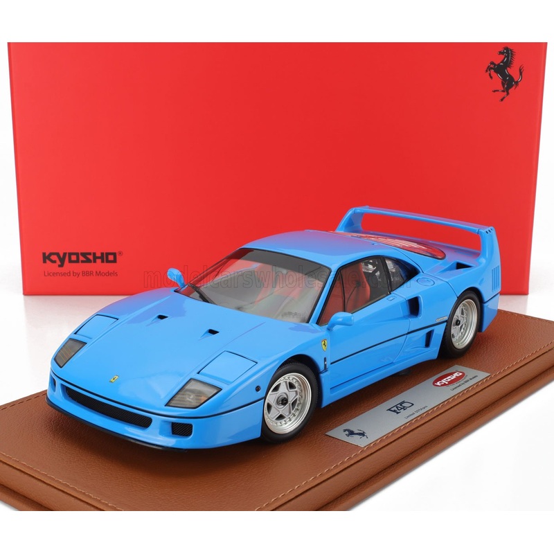 FERRARI – F40 1987 – CON VETRINA – WITH SHOWCASE – AZZURRO – LIGHT BLUE