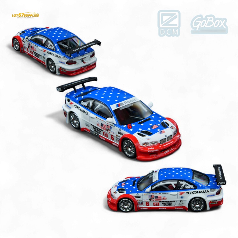 (Pre-Order) DCM & GOBOX M3 GTR E46 – YOKOHAMA 6 1:64