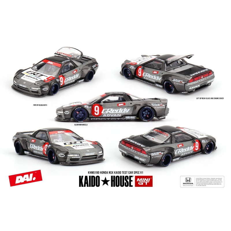 * PRE ORDER * MINI GT X KAIDO HOUSE Honda NSX Kaido Test Car Spec V1 KHMG190