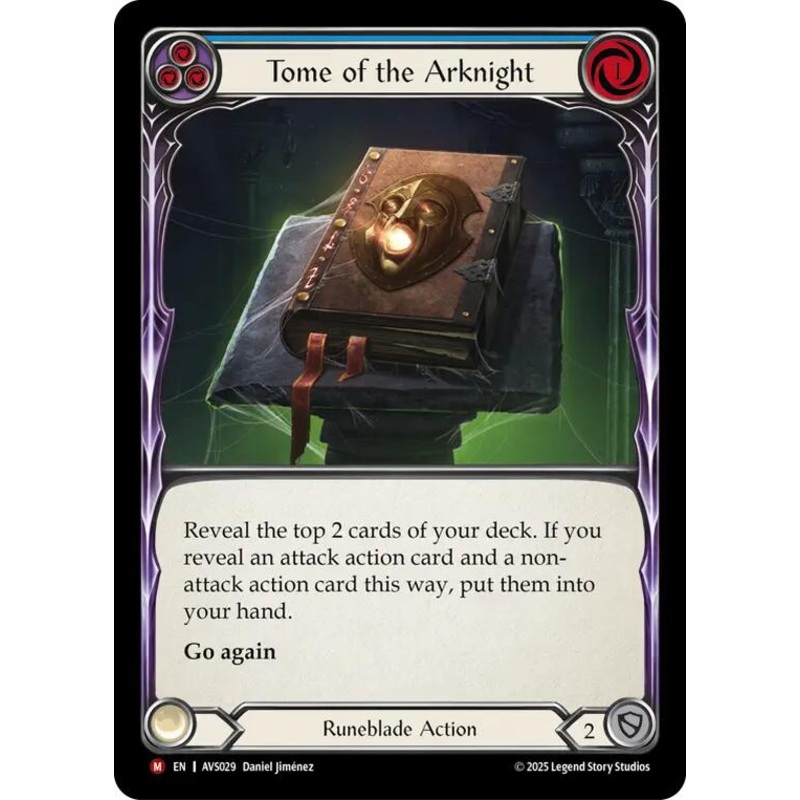 Tome of the Arknight (Blue) [AVS029] (Armory Deck: Legends Viserai)