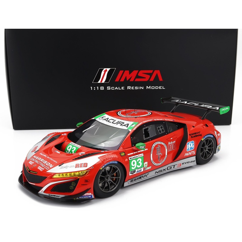 ACURA – NSX GT3 EVO22 TEAM RACERS EDGE N 93 GTD CLASS 24h DAYTONA 2023 R.BRISCOE – D.FORMAL – A.HARRISON – K.MARCELLI – RED