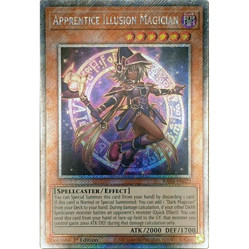 Apprentice Illusion Magician [RA04-EN023] Platinum Secret Rare