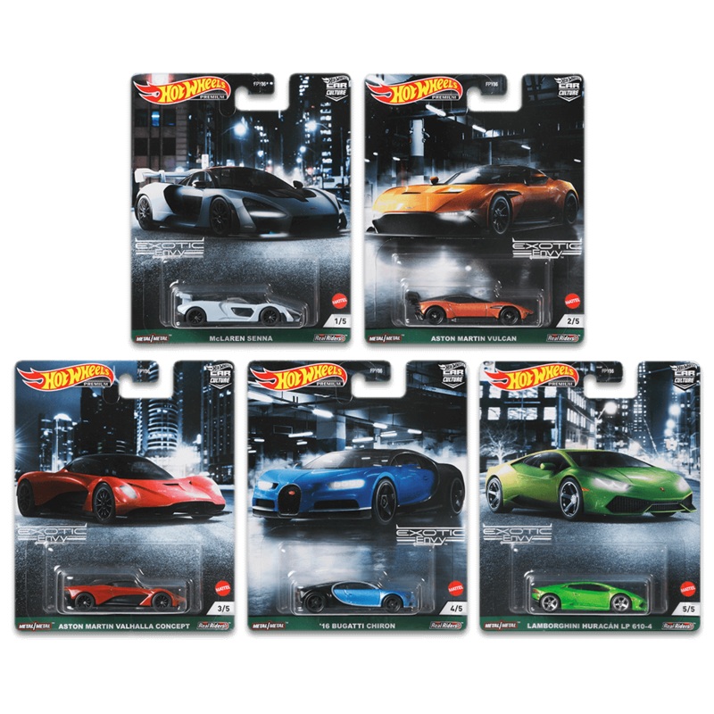HOT WHEELS CAR CULTURE  ENVY EXOTICS  SET