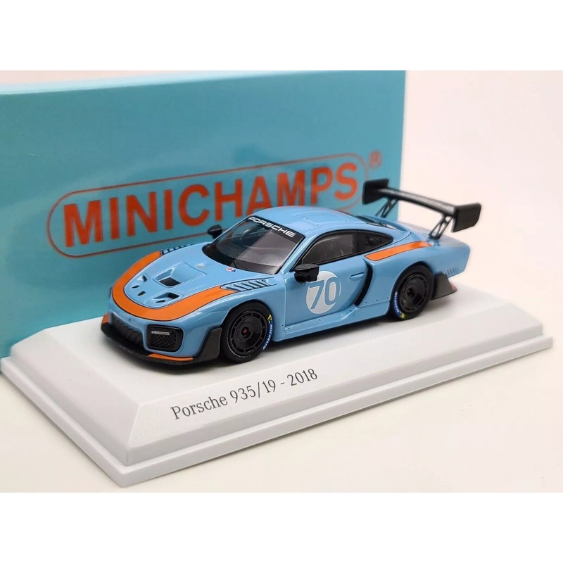 MINICHAMPS 1/64 2018 PORSCHE 935/19 3.8L Twin Turbo Flat6 Laguna Seca Gulf #70