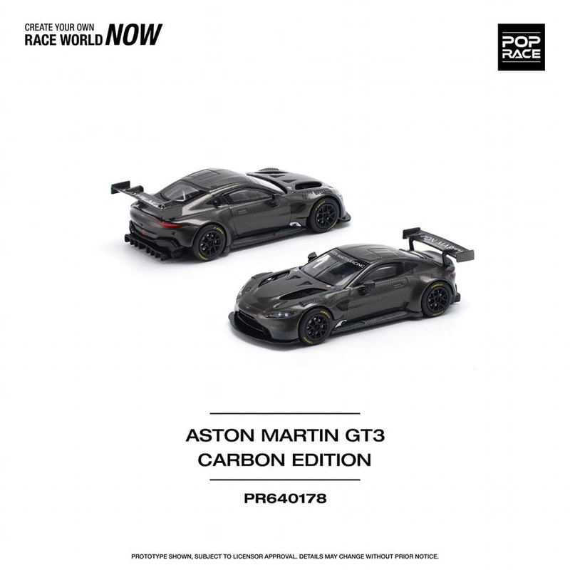 POPRACE 1/64 ASTON MARTIN GT3 CARBON EDITION PR640178