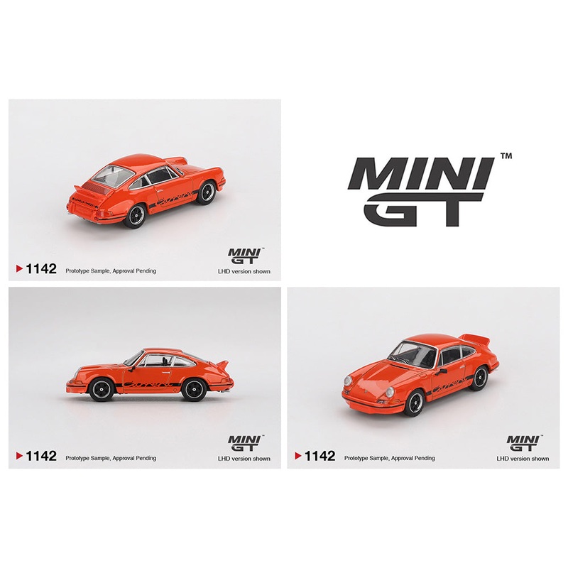 *PREORDER* MINI GT 1:64 Porsche 911 Carrera RS 2.7 – Tangerine with Black Livery