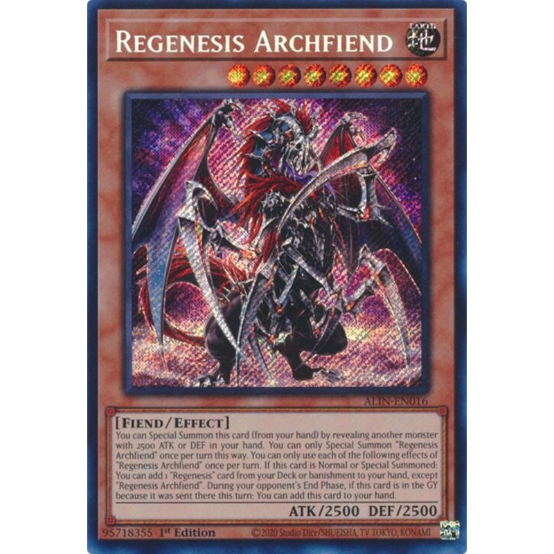 Regenesis Archfiend [ALIN-EN016] Secret Rare
