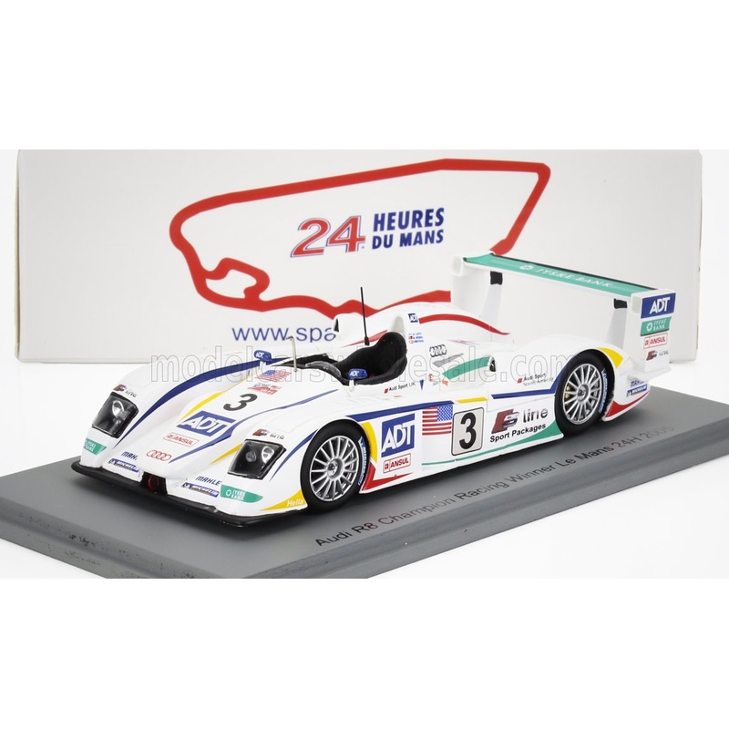 AUDI | R8 3.6L TURBO TEAM ADT CHAMPION RACING N 3 WINNER 24h LE MANS 2005 TOM KRISTENSEN – JJ LETO – MARCO WERNER