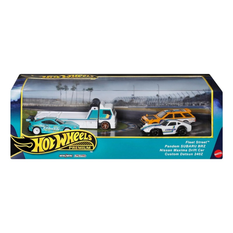 HOT WHEELS PREMIUM GREDDY DRIFT THEME BOX SET