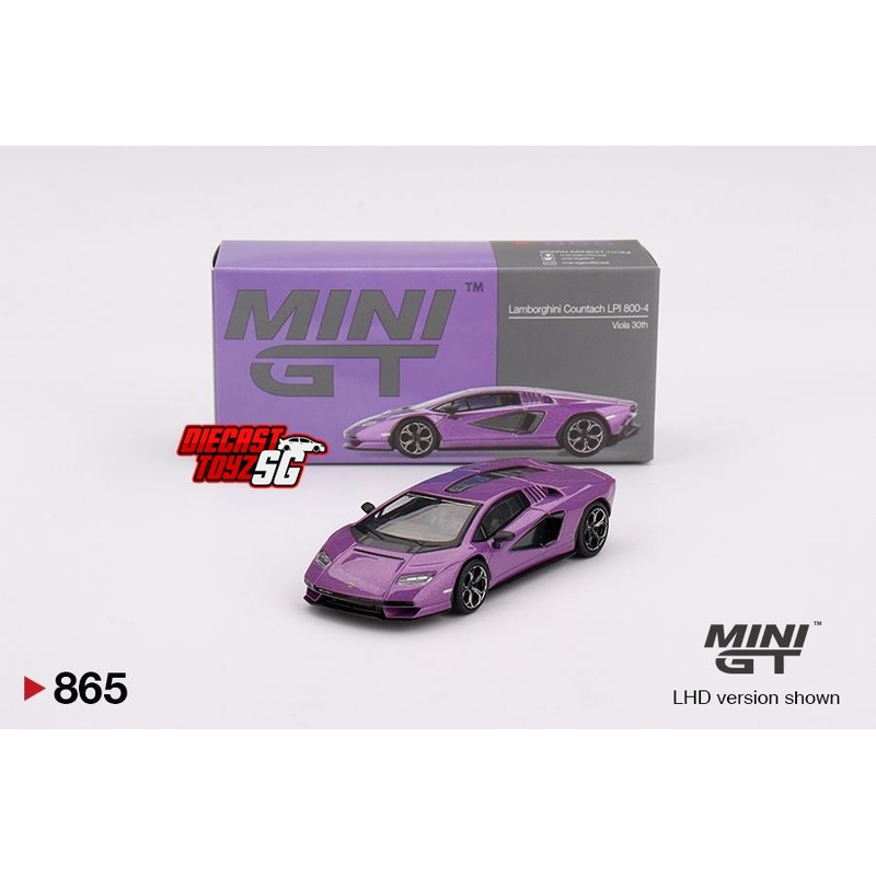 MINI GT #865 1/64 Lamborghini Countach LPI 800-4 Viola 30th (LHD)