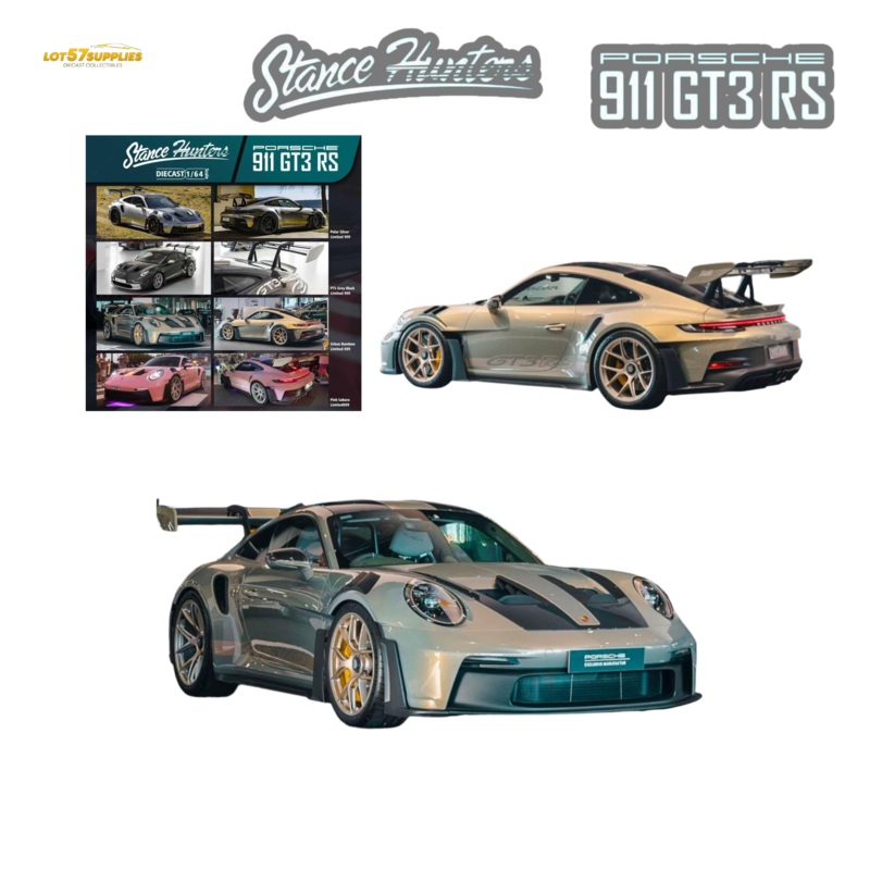 (Pre-Order) Stance Hunters Porsche 911 GT3 RS 992 – Urban Bamboo 1:64