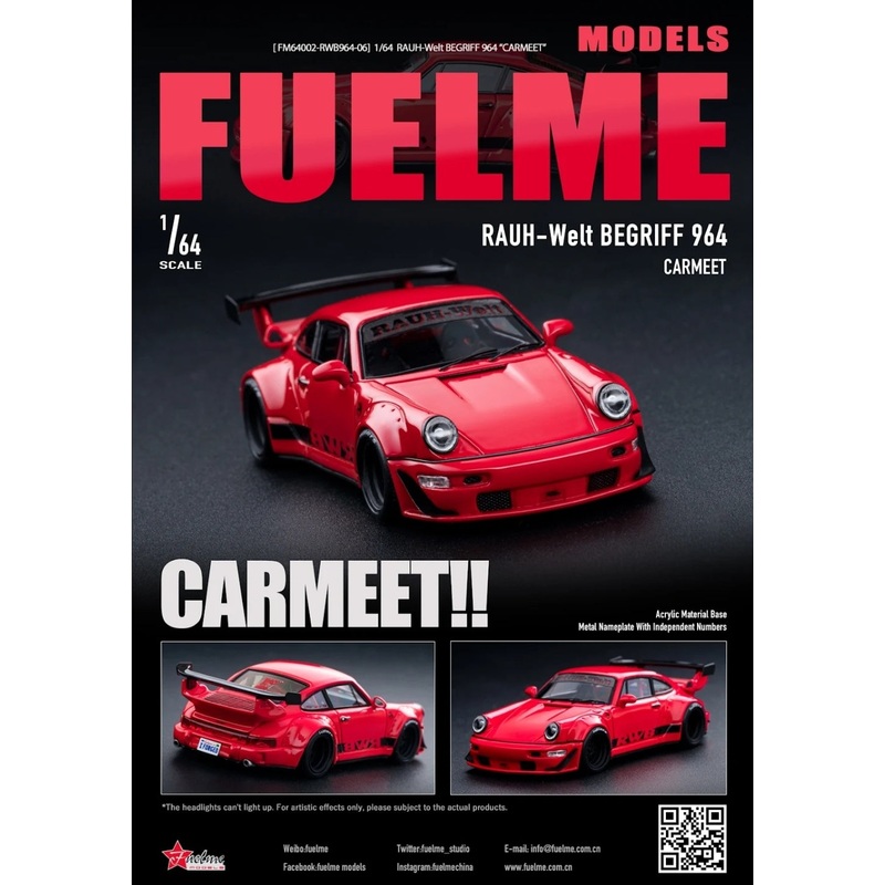 FUEL ME 1/64 RWB 964 CARMEET – RED