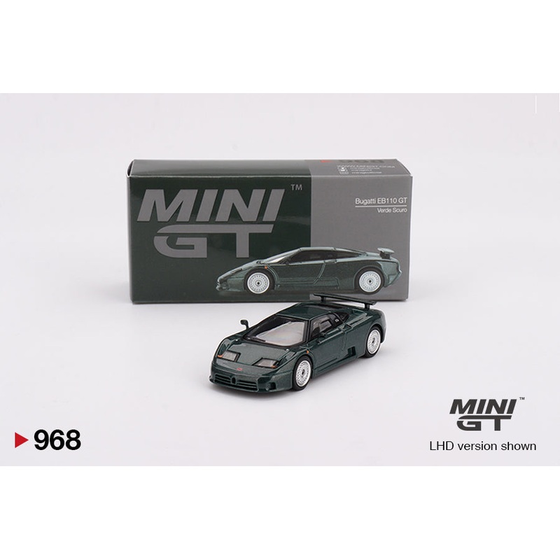 MINI GT #968 1/64 Bugatti EB110 GT Verde Scuro (LHD)