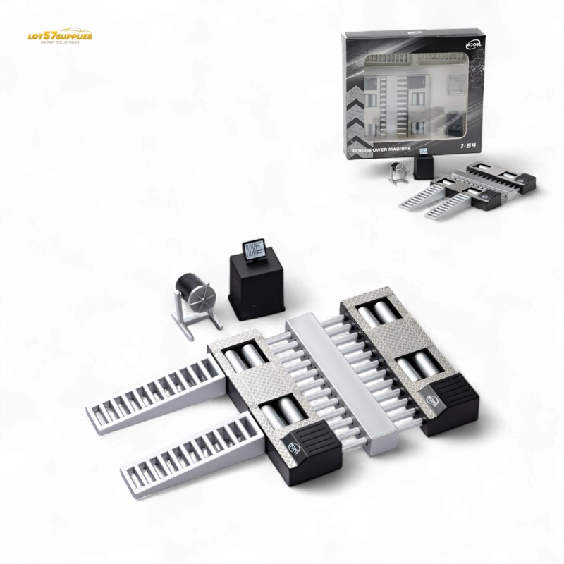 (Pre-Order) ModelModel 1:64 Horsepower Dyno Machine – Black 1:64