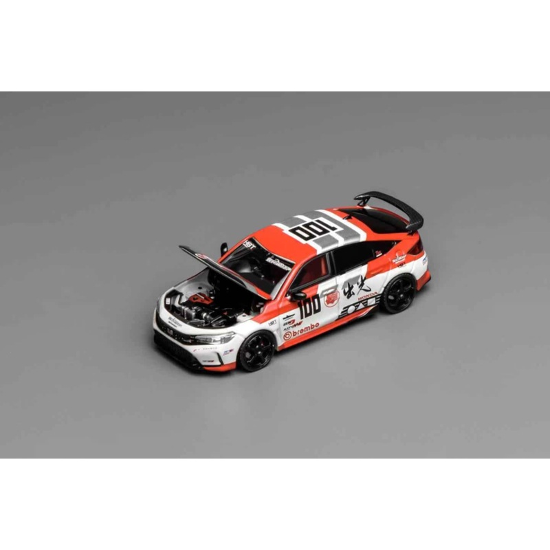 *PREORDER* MotorHelix 1:64 Honda Civic Type-R (FL5) Idemitsu Motion in Red