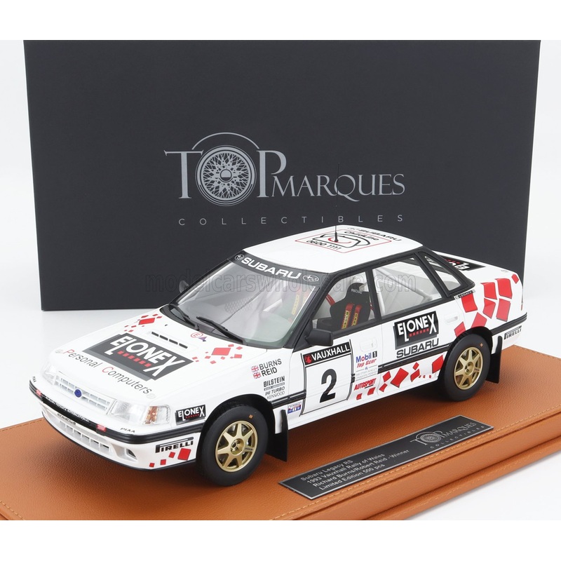 SUBARU | LEGACY RS N 2 WINNER BRITISH RALLY 1993 RICHARD BURNS – ROBERT REID – CON VETRINA – WITH SHOWCASE