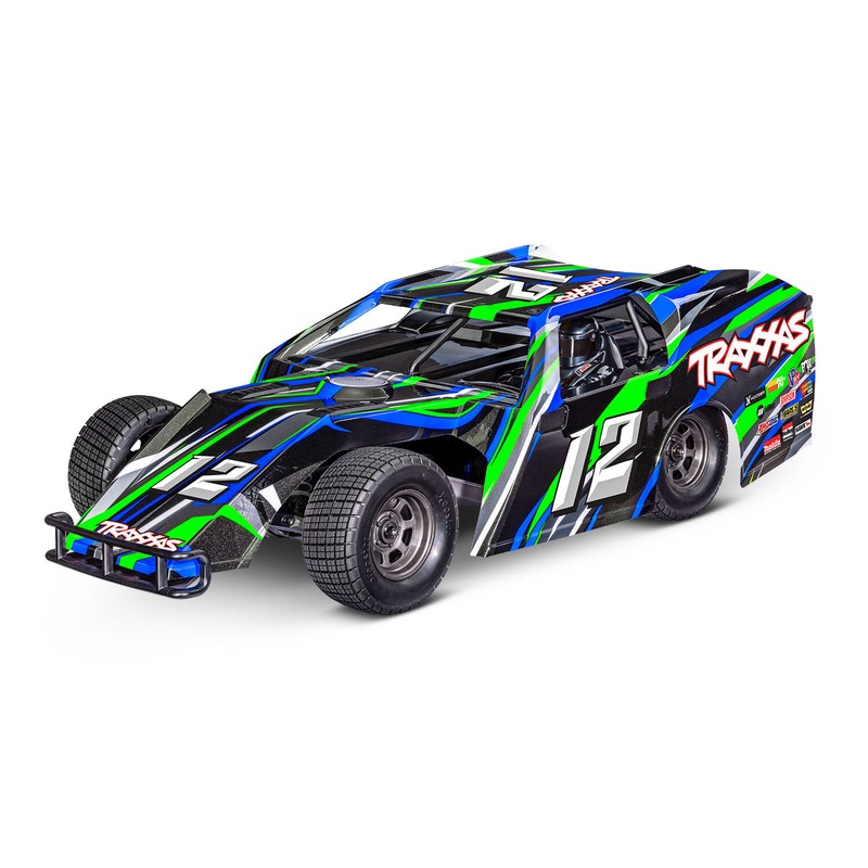 TRAXXAS – SLASH MODIFIED – DIRT OVAL RACER – GREEN – 1:10 SCALE