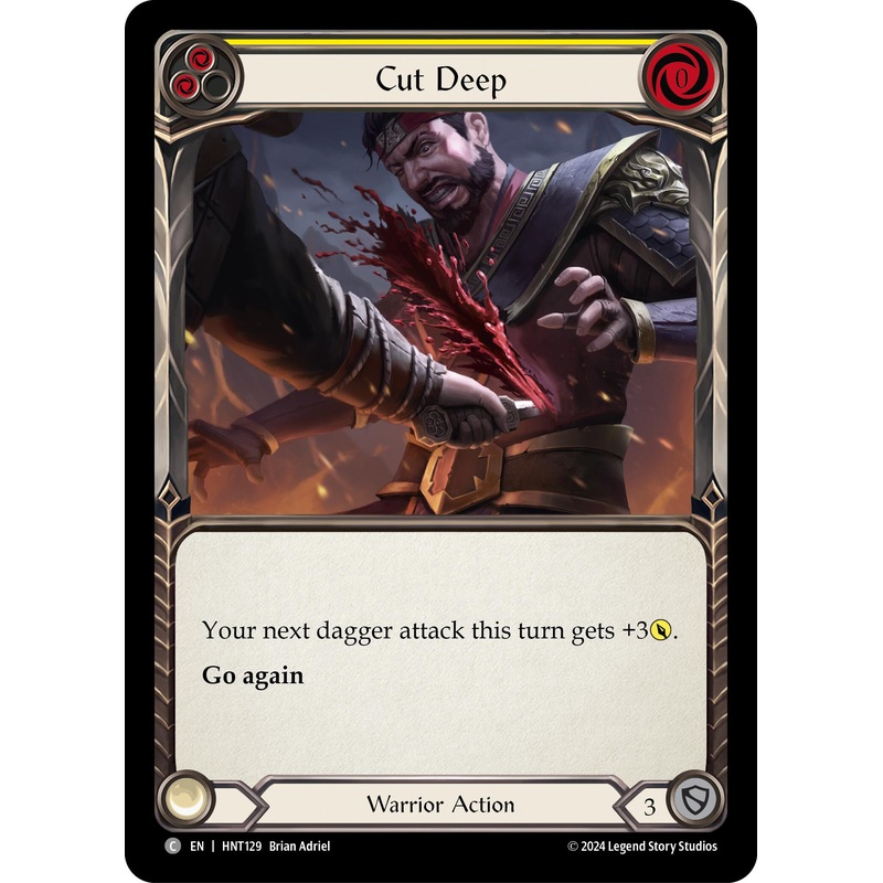 Cut Deep (Yellow) [HNT129] (The Hunted)  Rainbow Foil