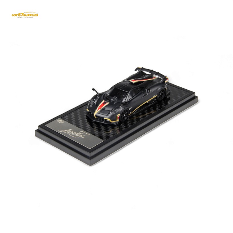 (Pre-Order) LCD Pagani Imola – Matte Black Carbon 1:64