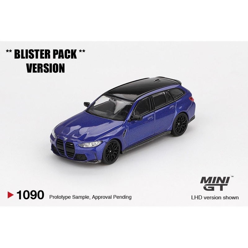 * PRE ORDER * MINI GT #1190 1/64 BMW M3 Competition Touring Portimao Blue Metallic * BLISTER PACK *