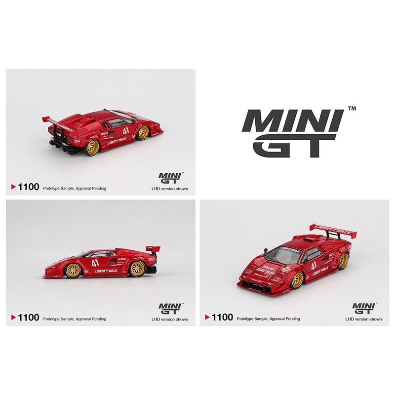 *PREORDER* MINI GT 1:64 Lamborghini Countach LB-WORKS-  Red