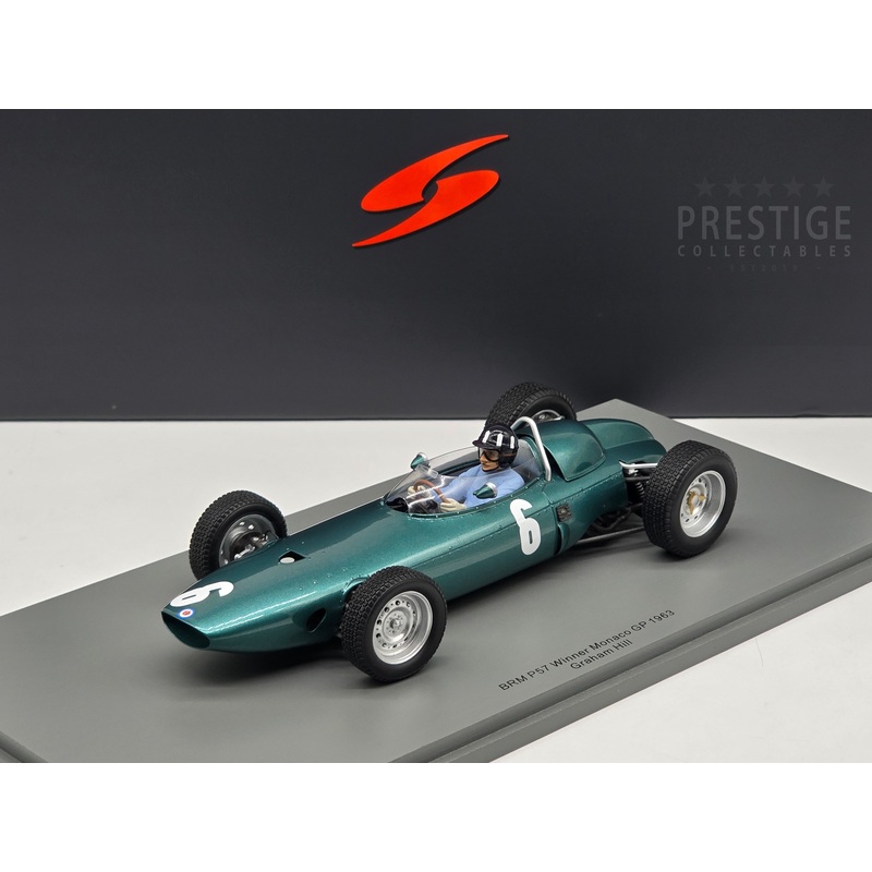 Spark 1963 BRM P57 #6 Winner Monaco Grand Prix Graham Hill 1:18 – New