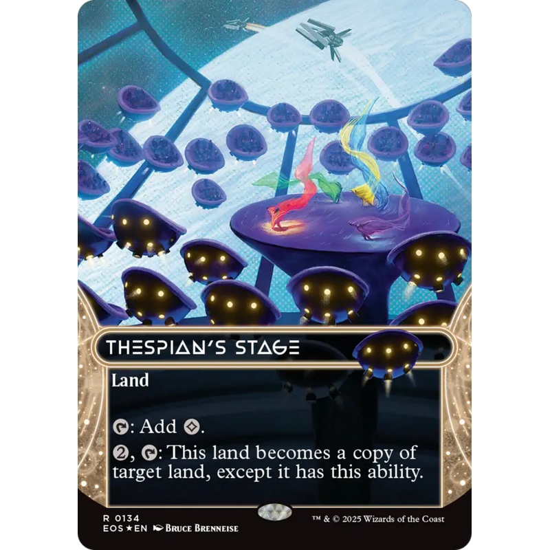 Thespian’s Stage (0134) (Borderless) (Galaxy Foil) [Edge of Eternities: Stellar Sights]