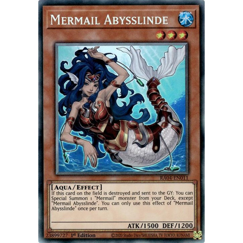 Mermail Abysslinde [RA04-EN011] Prismatic Collector’s Rare