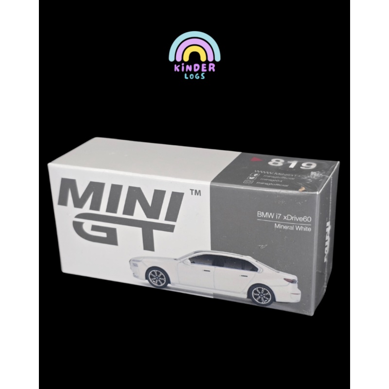 Mini GT BMW i7 xDrive60 – Mineral White (Sealed Box)