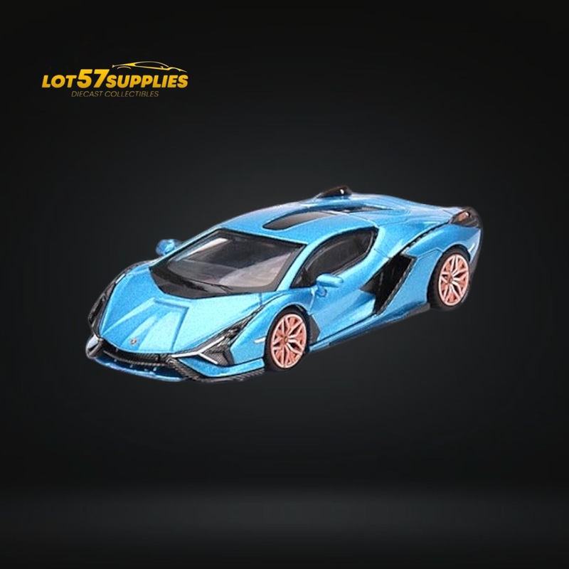 Mini-GT Lamborghini Sin FKP 37 Blu Aegir #573 1:64 MGT00573